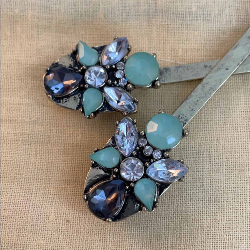 Jeweled hair pins / bobby pins